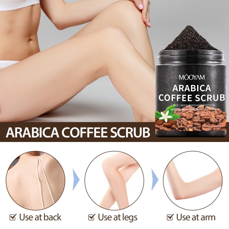 Body Scrub Manufacturer - Gentle Exfoliating Coffee Bath Salt Dead Skin Removal