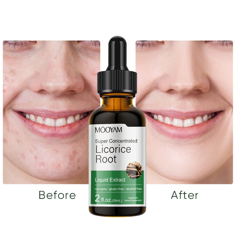 Face Serum Manufacturer - 100% Herbal Licorice Root Vitamin C Hyaluronic Acid Anti-Wrinkle