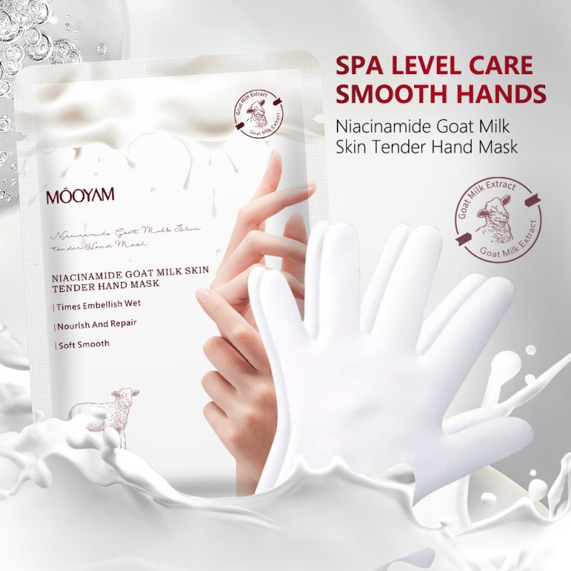 Hand Sheet Mask Supplier - Organic Goat Milk Skin Care Gloves Moisturizing Whitening