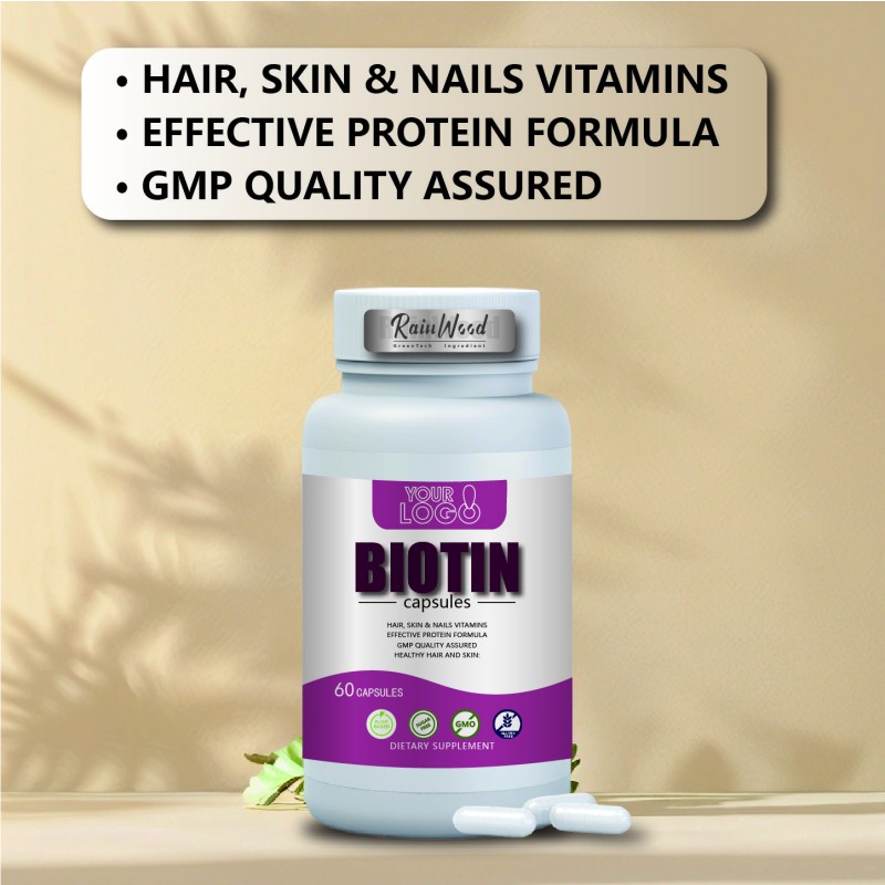 Biotin Capsules Factory - OEM Private Label Hair Skin Nails Vitamins