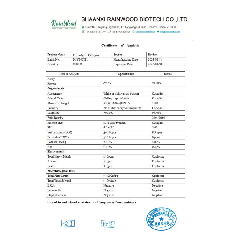 Bovine Collagen Peptides Supplier - Factory 90% Beef Bone Extract