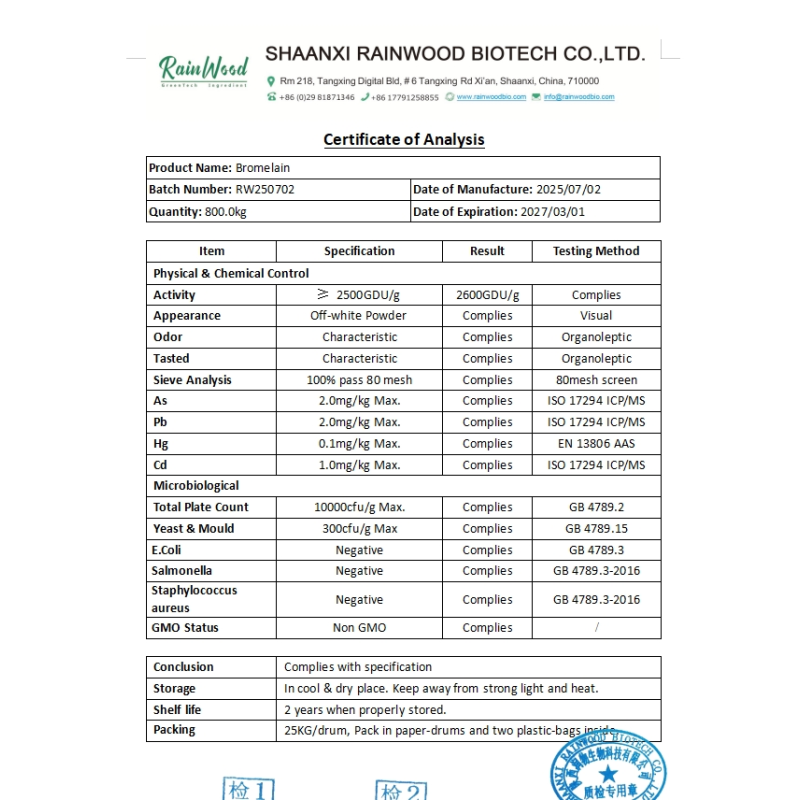 Bromelain Powder Factory - Bulk Pineapple Extract Enzyme Powder