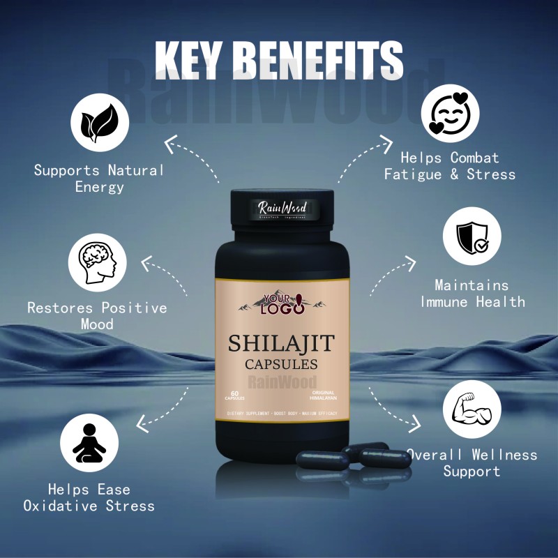 Shilajit Capsules Manufacturer - NSF OEM Himalayan Purest 500mg