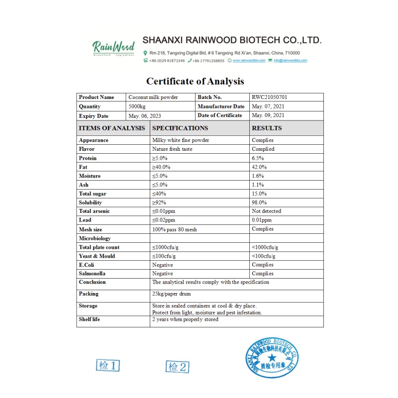 Coconut Milk Powder Factory - Processing Machinery 99% Organic Powder