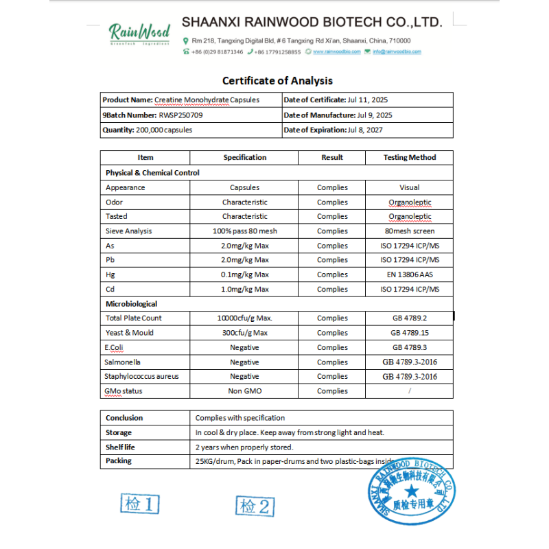 Creatine Capsules Manufacturer - OEM Private Label Monohydrate for Adults