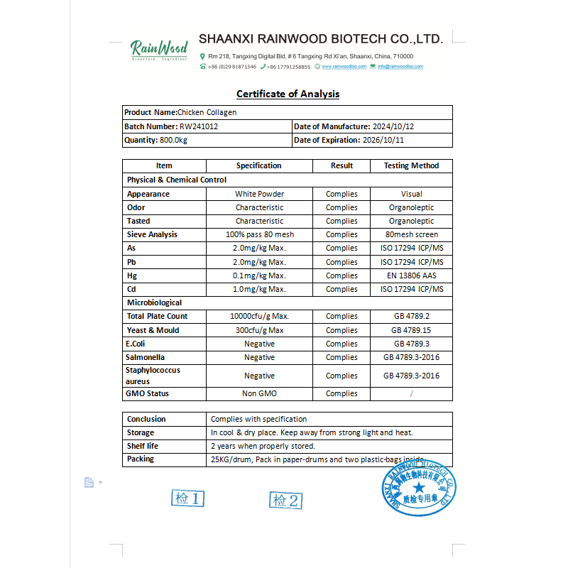Type II Collagen Manufacturer - Healthy Food Supplement Hydrolyzed