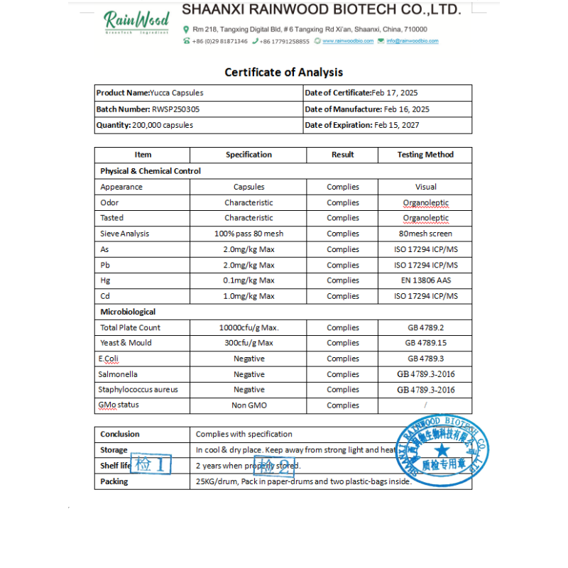 Yucca Capsules Factory - Private Label Herbal 500MG Supplement Capsules