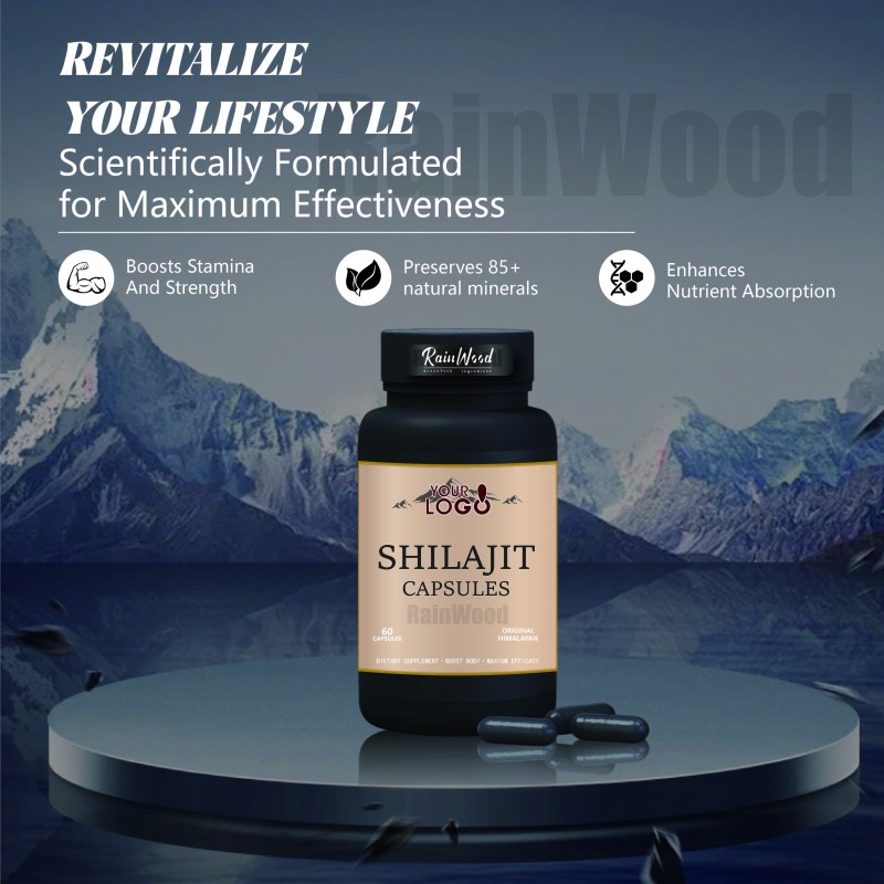 Shilajit Capsules Manufacturer - OEM Natural Extract Health Supplement
