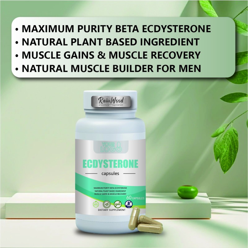 Ecdysterone Capsules Factory - Private Label Herbal 500MG Supplement