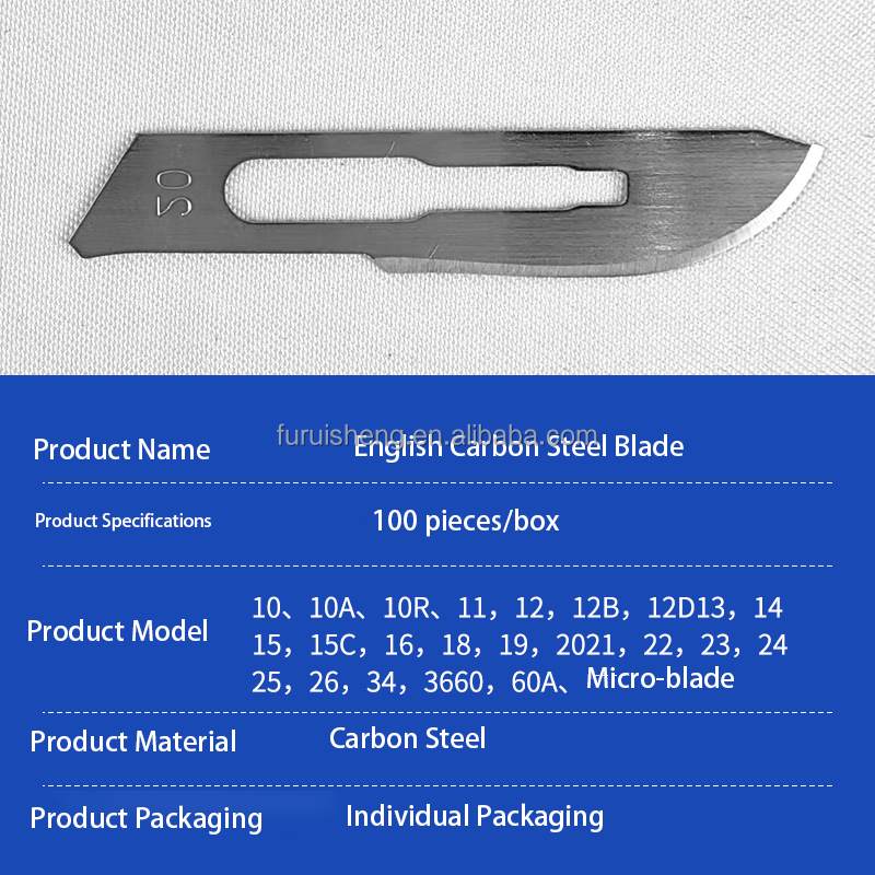 Surgical Blade Manufacturer - Factory Custom 100 Pcs Disposable Dental Carbon Stainless Steel