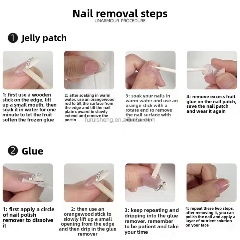 Press on Nails Supplier - Hot Products Gothic Y2K Almond Cat Eye Punk Metal Party Nail Sticker