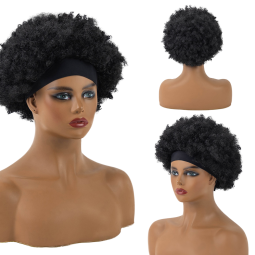 Synthetic Wig Supplier - High Quality Small Curly Short Transparent Ice Silk Cross-Border