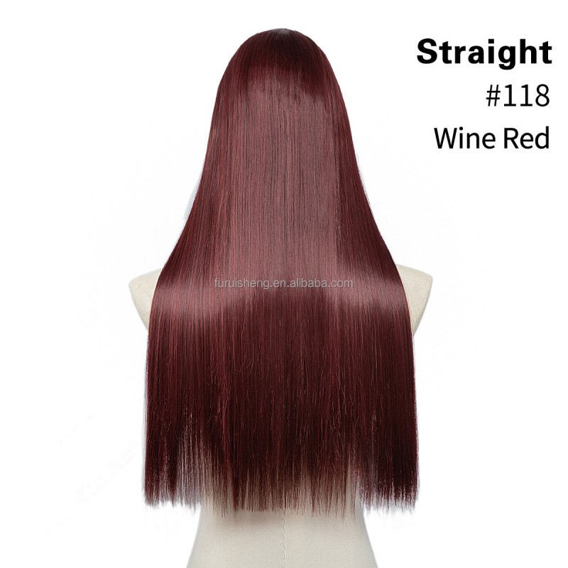 Hair Extension Clip Supplier - Furtura High Temperature Heat Resistant Straight European Women