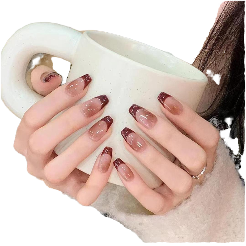 Nail Art Stickers Supplier - Wholesale R801 3D Press-on Quick Creative DIY Designs Fingernails