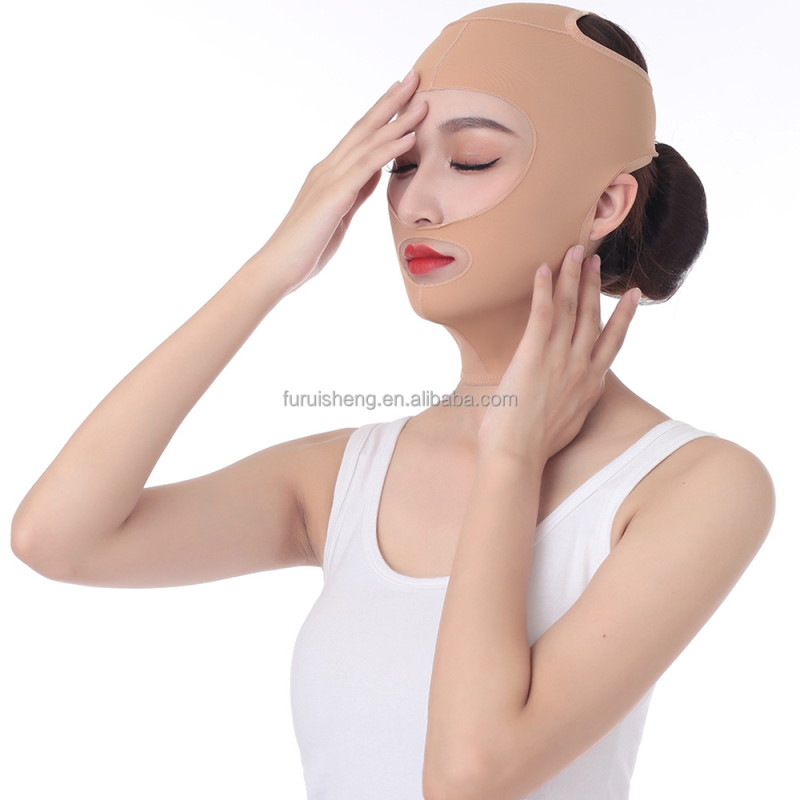Face Lifting Belt Manufacturer - Dual Chin Reusable V Line Lifting Mask Facial Slimming