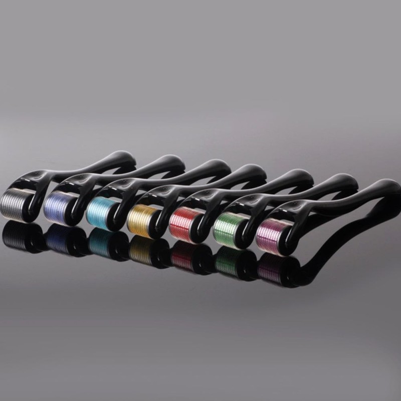 Derma Roller Manufacturer - OEM 540 Titanium Anti Hair Loss Gold Microneedle Roller Home Use