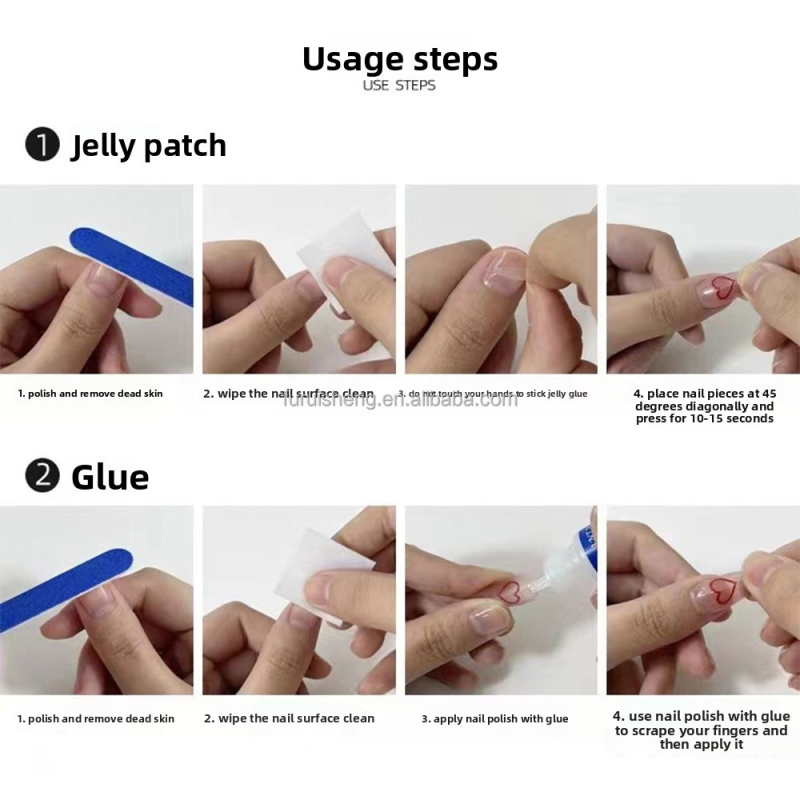 Press on Nails Supplier - Hot Products Gothic Y2K Almond Cat Eye Punk Metal Party Nail Sticker