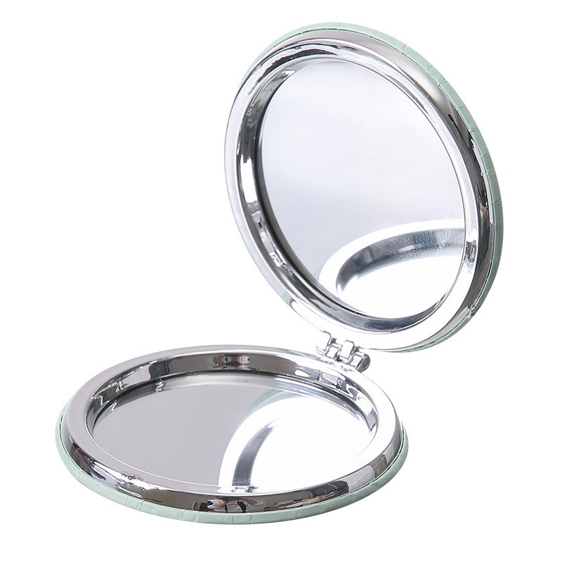 Makeup Mirror Manufacturer - Portable Fashionable Gold Silver Plating Compact Wholesale Travel