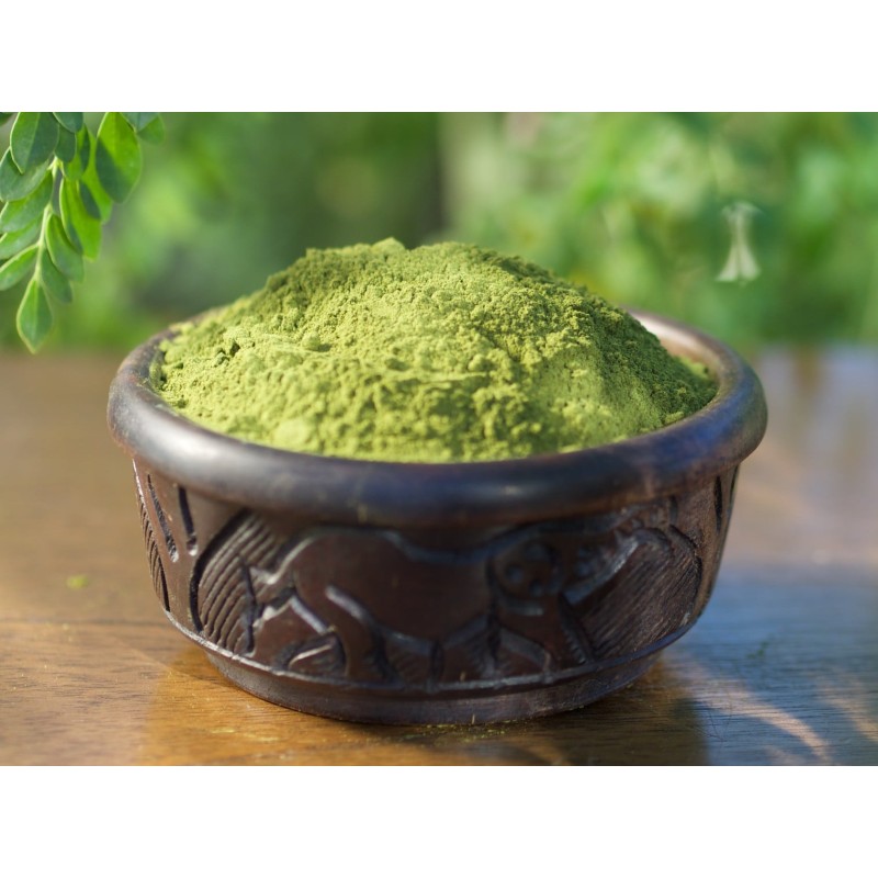 Moringa Leaf Powder Manufacturer - Factory Supply High Quality Organic Food Grade Healthcare Product Bulk Powder
