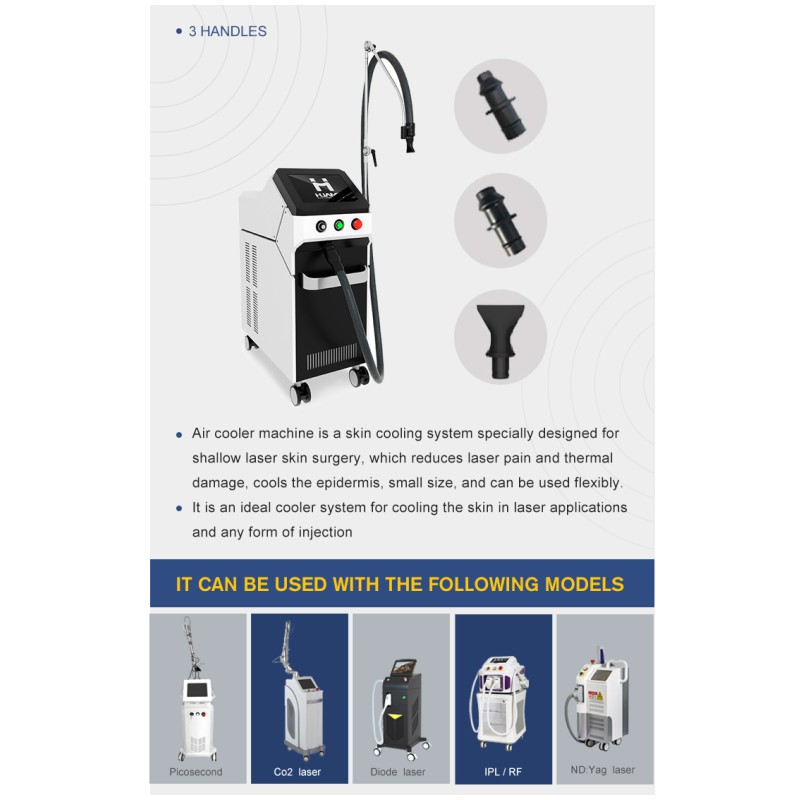 Skin Cooler Factory - for Beauty Equipment During Laser Treatment Air Cooling Cooler Machine