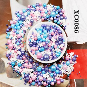 Cake Decoration Jimmies Supplier - Sequin Rod Edible Rainbow Pearls for Bread Cake