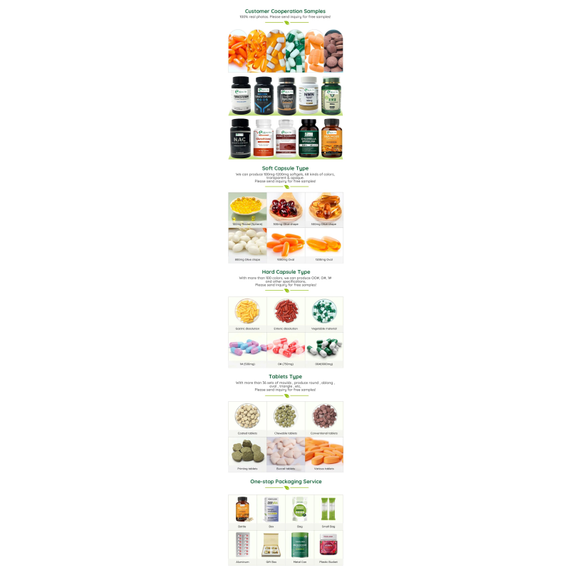 NAD Capsules Factory - Hot Sale OEM Healthcare Plant Extract High Absorption