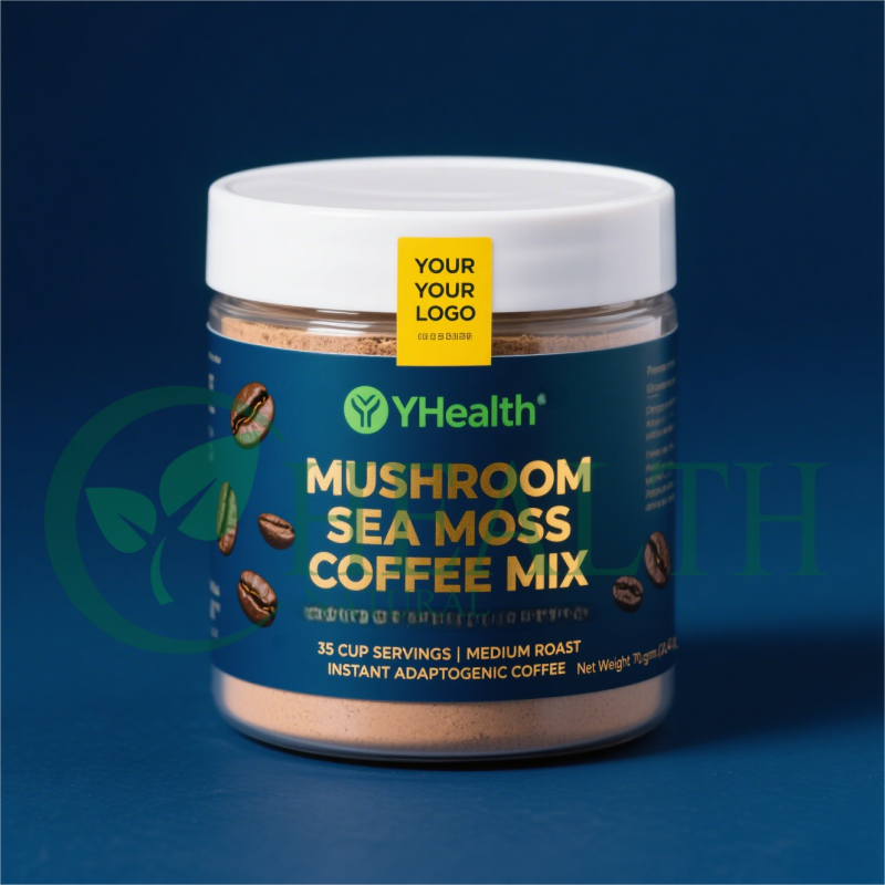 Mushroom Coffee Powder Supplier - Yhealth OEM Instant Blend with Reishi Chaga