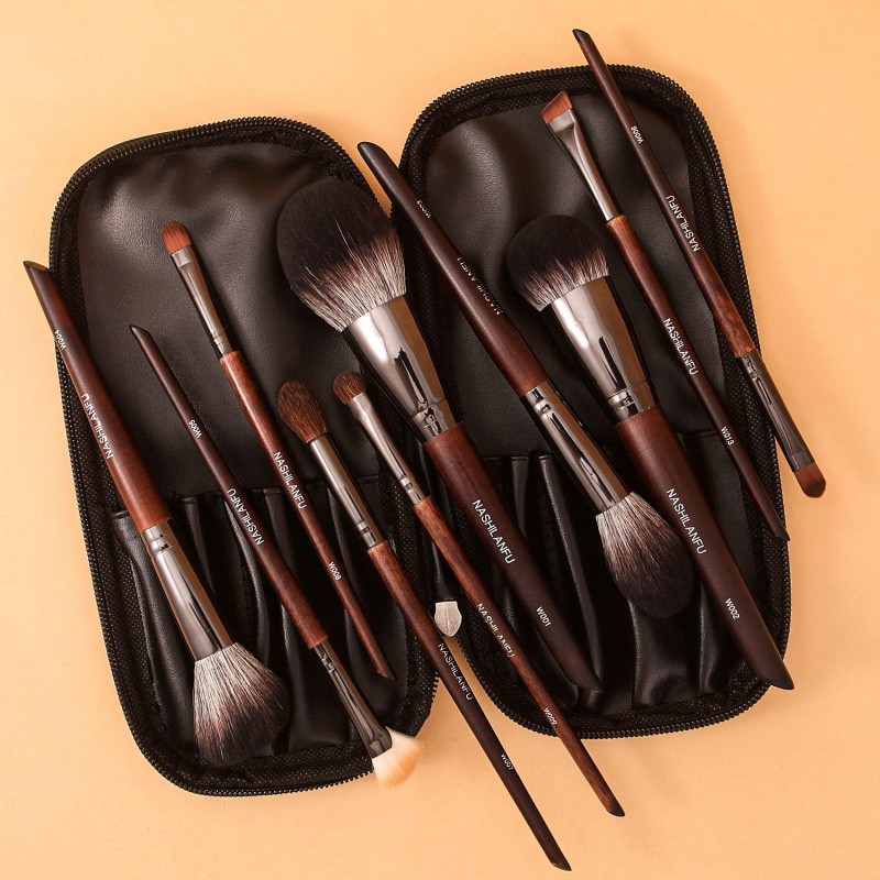 Makeup Brush Set Factory - Wholesale 13-Piece Luxury Goat Hair Custom Logo
