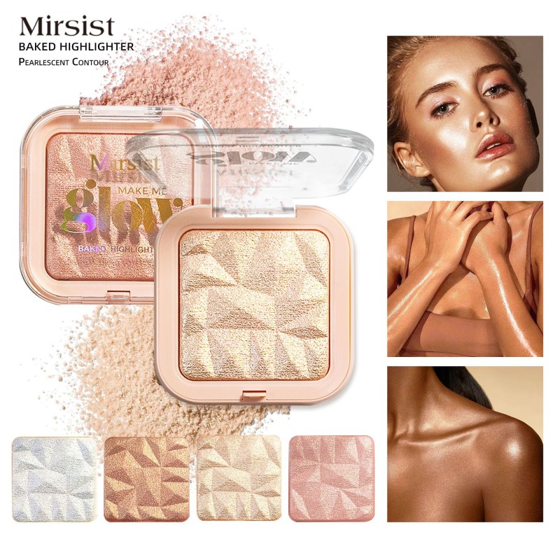 Bronzer Palette Supplier - Diamond Square 4-Color Customizable Fluorescent 3D