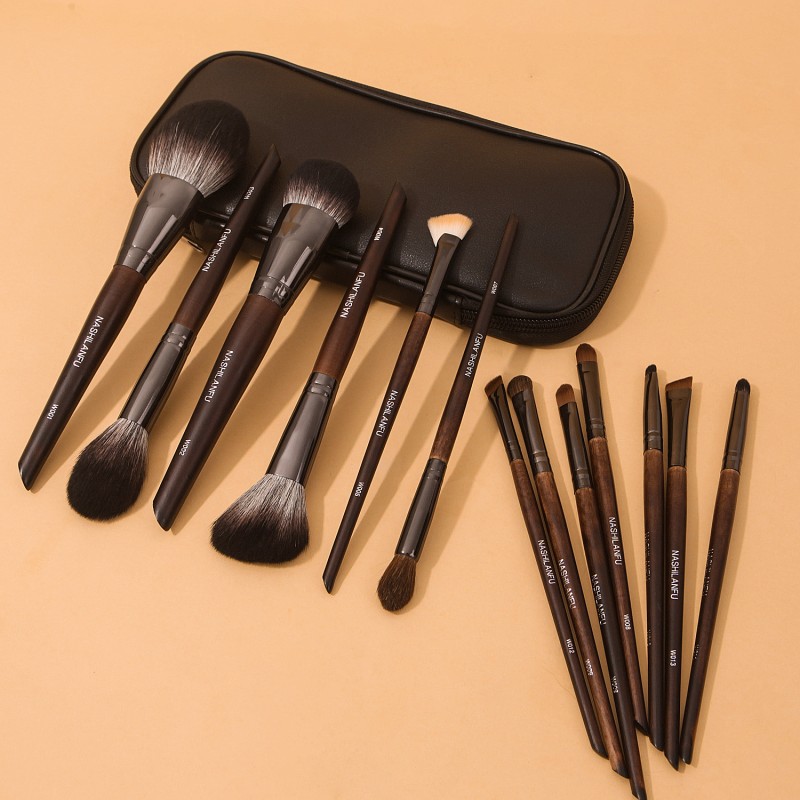 Makeup Brush Set Factory - Wholesale 13-Piece Luxury Goat Hair Custom Logo