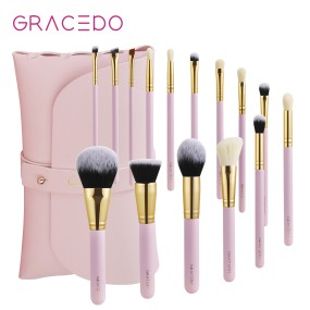 Makeup Brush Set Supplier - Gracedo 15pcs Premium Pink Foundation Blush Concealer