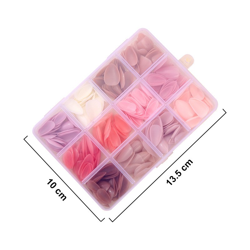 Nail Strips Supplier - Wholesale 288-Piece ABS Solid Color 12 Glossy Colors