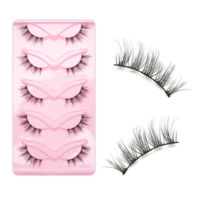 False Eyelashes Supplier - European American Fox Eye 5D Fluffy Thick Curly Mink