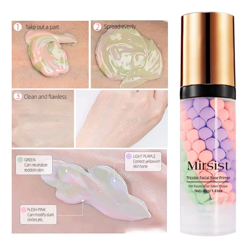 Foundation Cream Factory - AMZ Hot Natural Plant Based Whitening Tricolor Rainbow