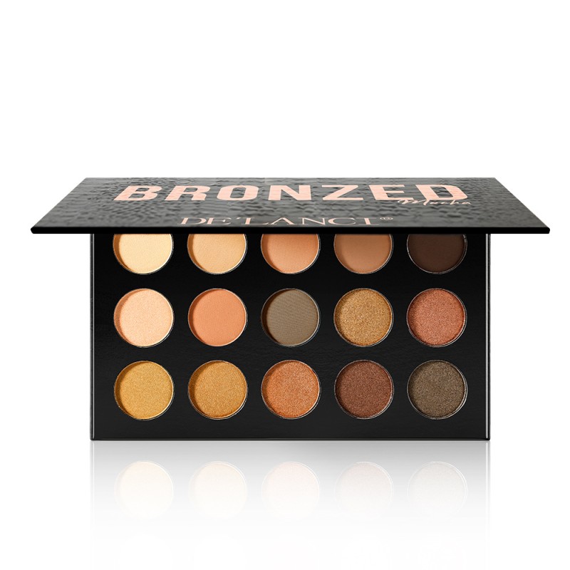 Eye Shadow Palette Supplier - 15-Color Crocodile Glitter Matte Waterproof Vegan