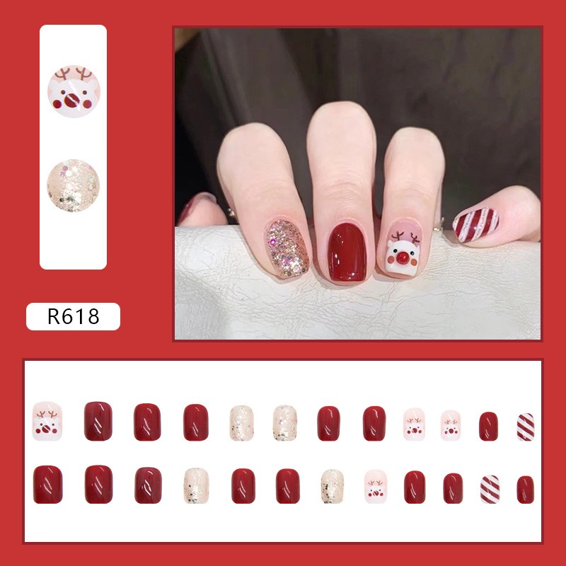 Nail Art Sheets Manufacturer - Wholesale 2024 Red Series Christmas Exclusive ABS
