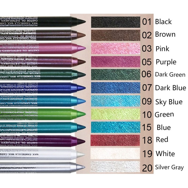 Eyeliner Gel Pen Manufacturer - Wholesale 2-in-1 14-Color Waterproof Pearl Shadow