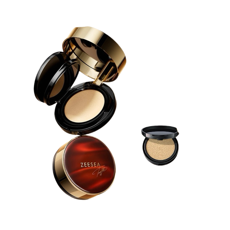 Cushion Foundation Factory - Free Brand ZS Black Truffle Essence Double Cushion Oil Control
