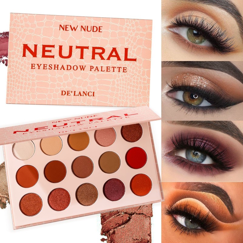 Eye Shadow Palette Supplier - 15-Color Crocodile Glitter Matte Waterproof Vegan