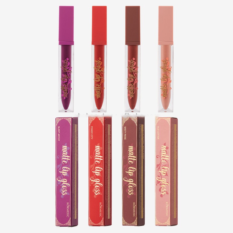 Lip Stain Factory - OEM ODM Nonstick Cup 4 Colors Matte Moisturizing Waterproof