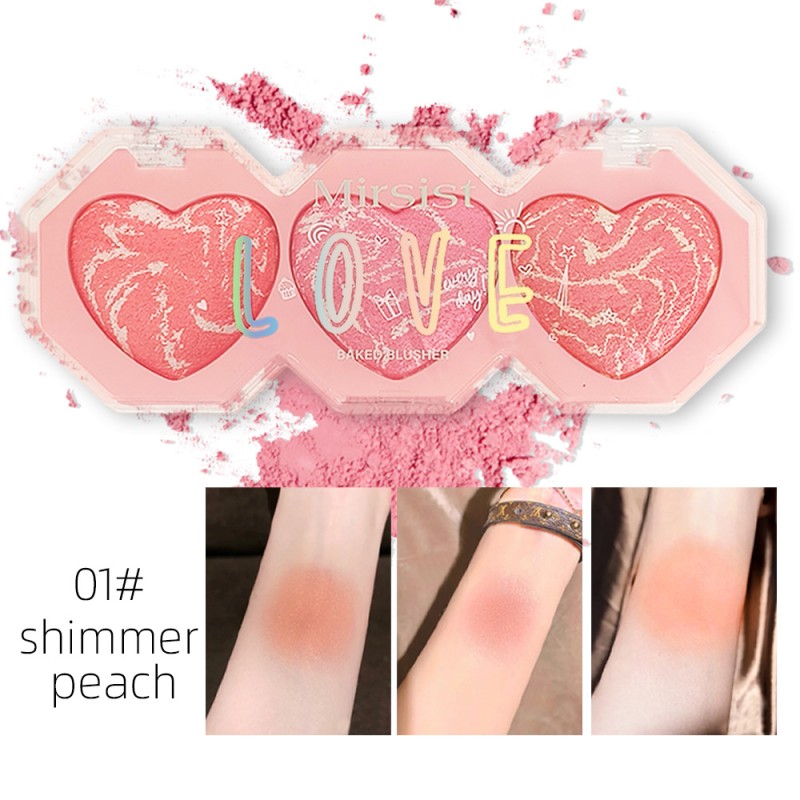 Blush Palette Supplier - Private Label Vegan Heart-Shaped Baked High-Gloss All-In-One