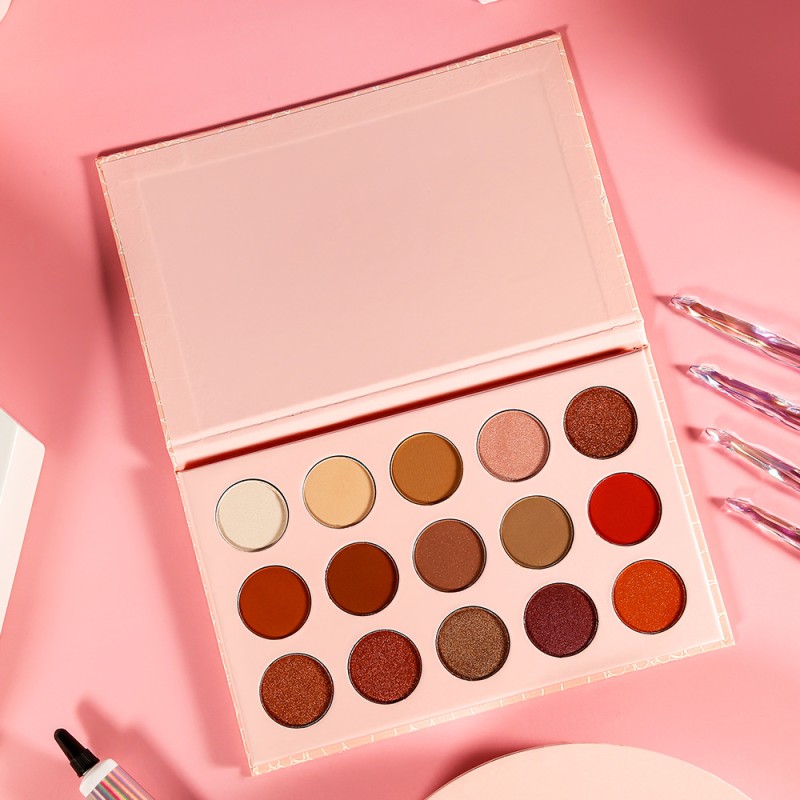 Eye Shadow Palette Supplier - 15-Color Crocodile Glitter Matte Waterproof Vegan