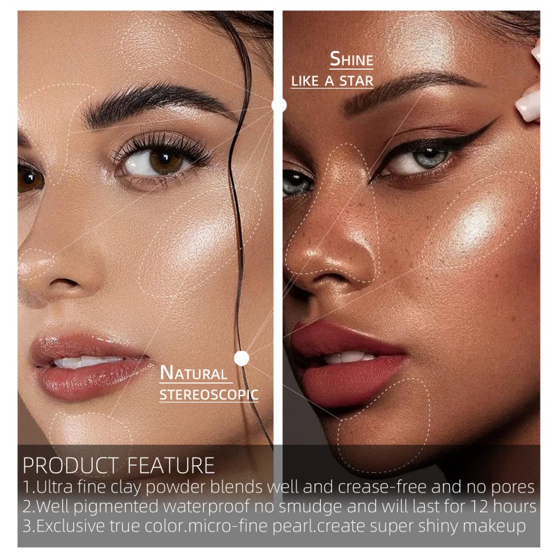 Contour Palette Manufacturer - Masonry Square 4-Color Custom Vegan All-in-One