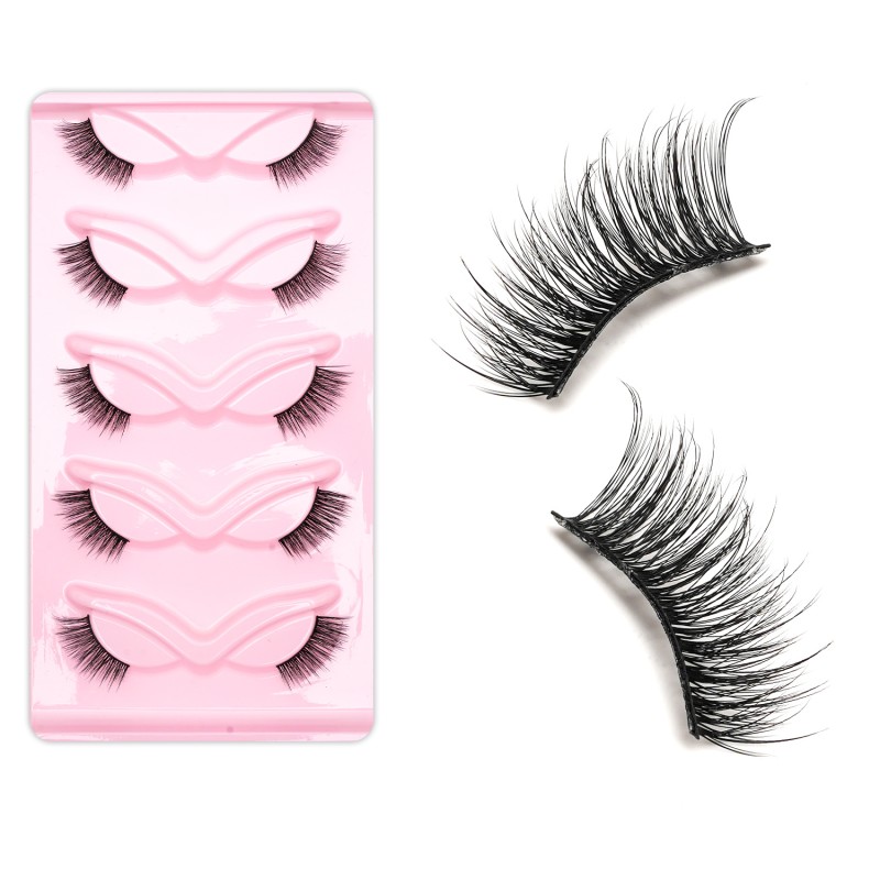 False Eyelashes Supplier - European American Fox Eye 5D Fluffy Thick Curly Mink