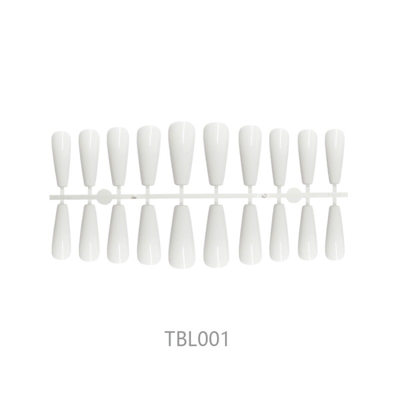 False Nails Supplier - 20-Piece Long Ballet with ABS Coffin Almond Patterns