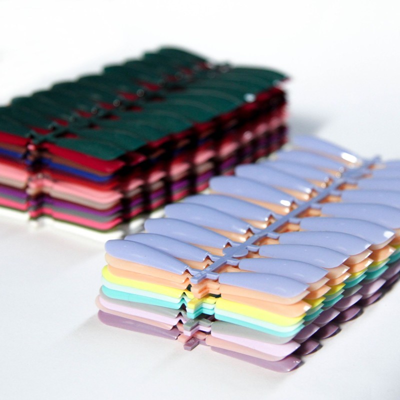 False Nails Supplier - 20-Piece Long Ballet with ABS Coffin Almond Patterns