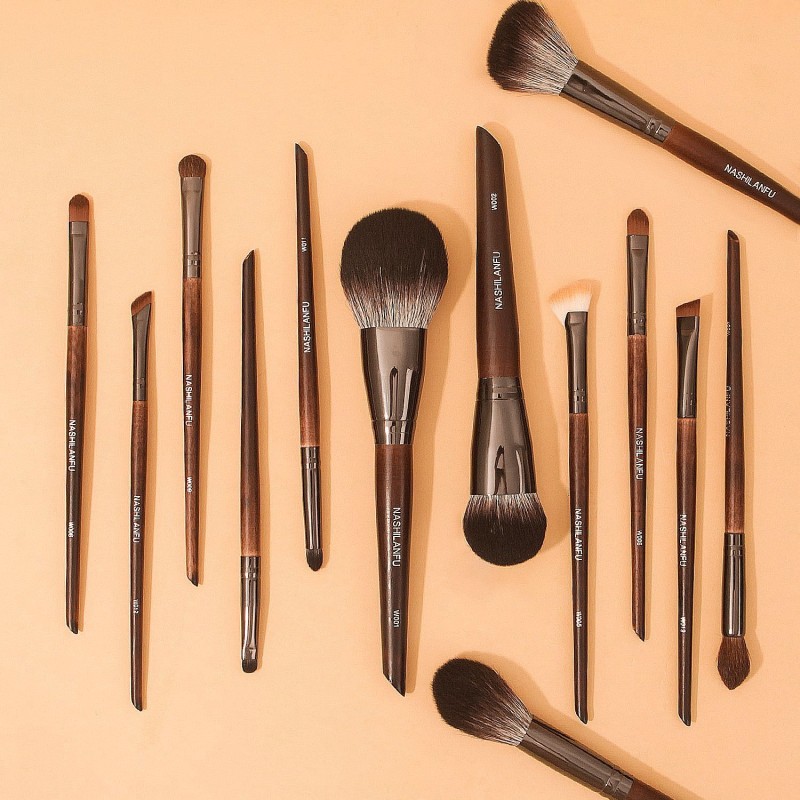Makeup Brush Set Factory - Wholesale 13-Piece Luxury Goat Hair Custom Logo