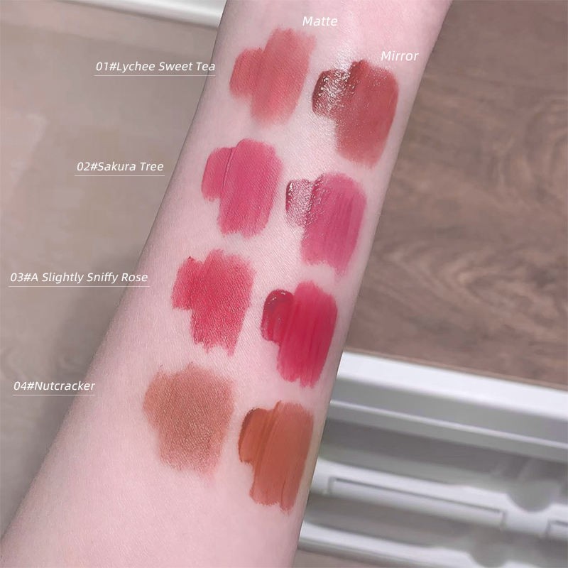 Lip Glaze Factory - The Heart Water Light Velvet Mist Combination Hold Korean Metamorphosis