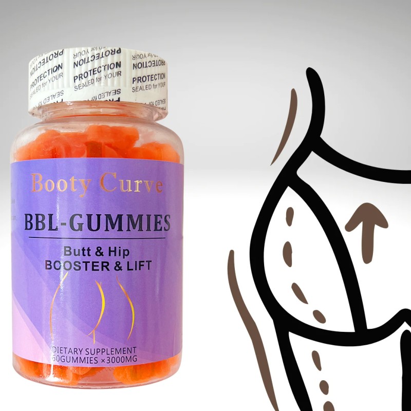 BBL Gummies Supplier - Custom Logo Maca Root Butt Firming BBL Booster Gummies