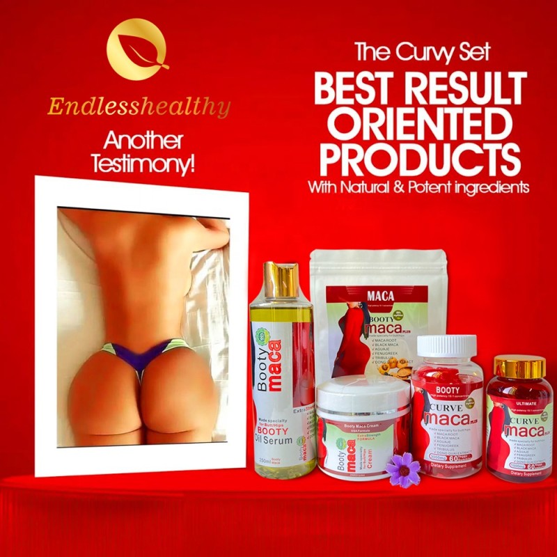 Butt Enhancement Set Manufacturer - OEM/ODM Cream Oil Pills Curves Set Maca Powder Kits